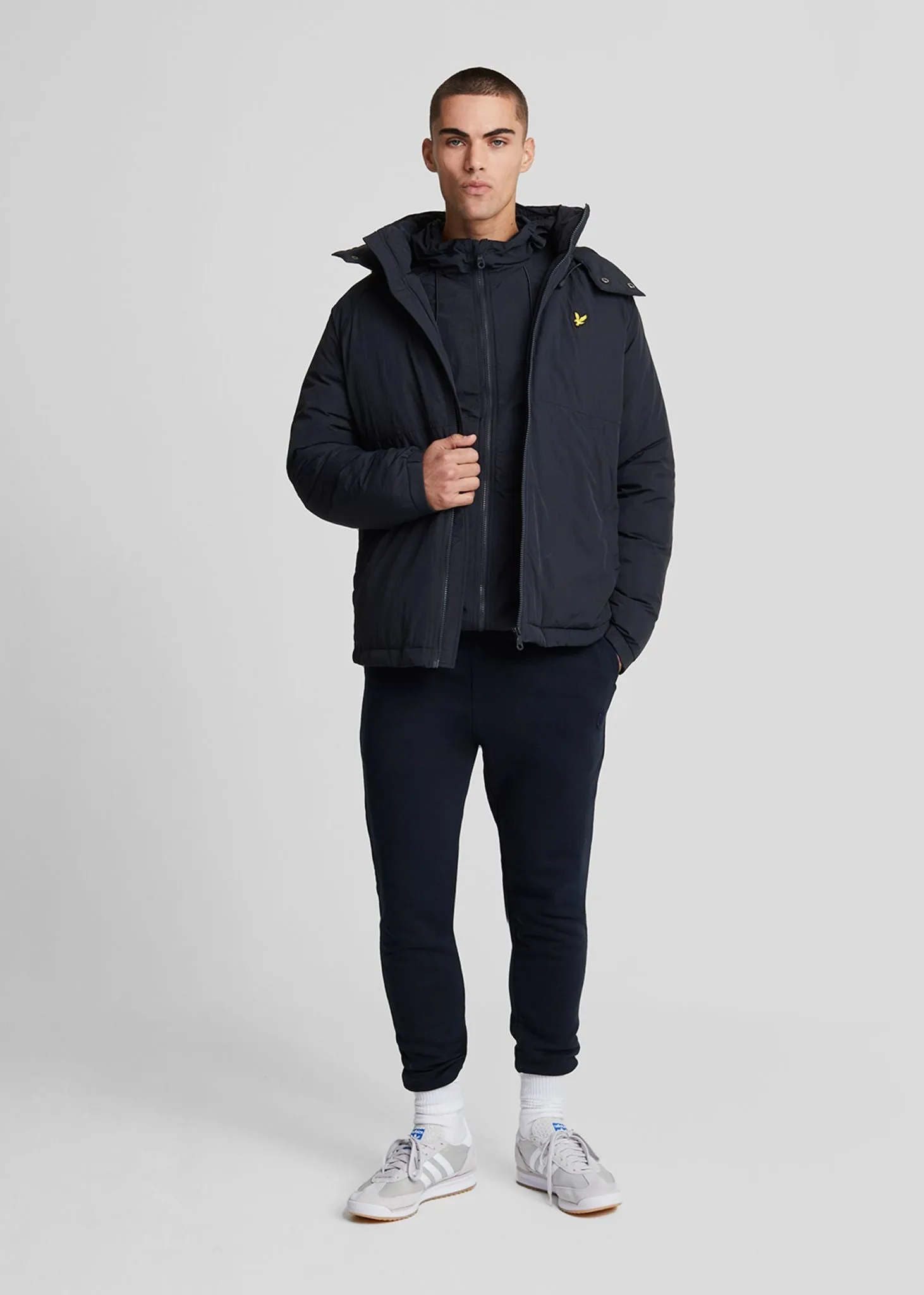 Padded puffer jacket - dark navy