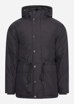 Padded zip-through jacket - black