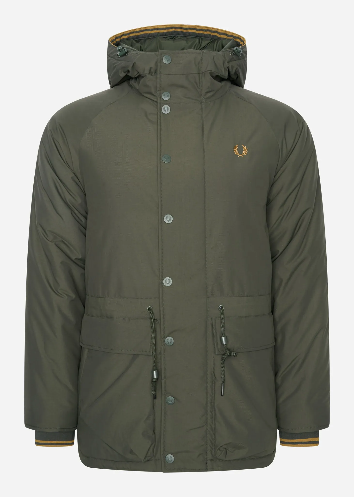 Padded zip-through jacket - hunting green