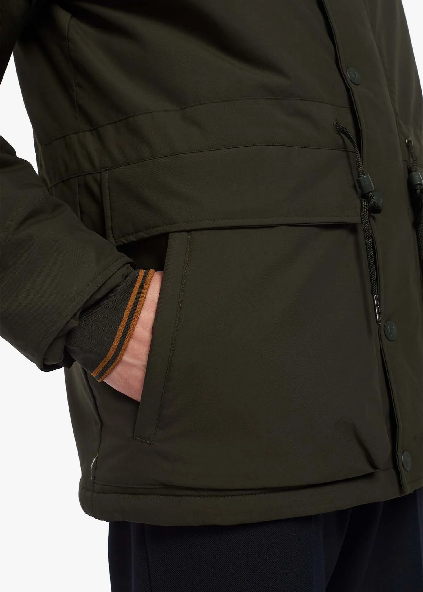 Padded zip-through jacket - hunting green