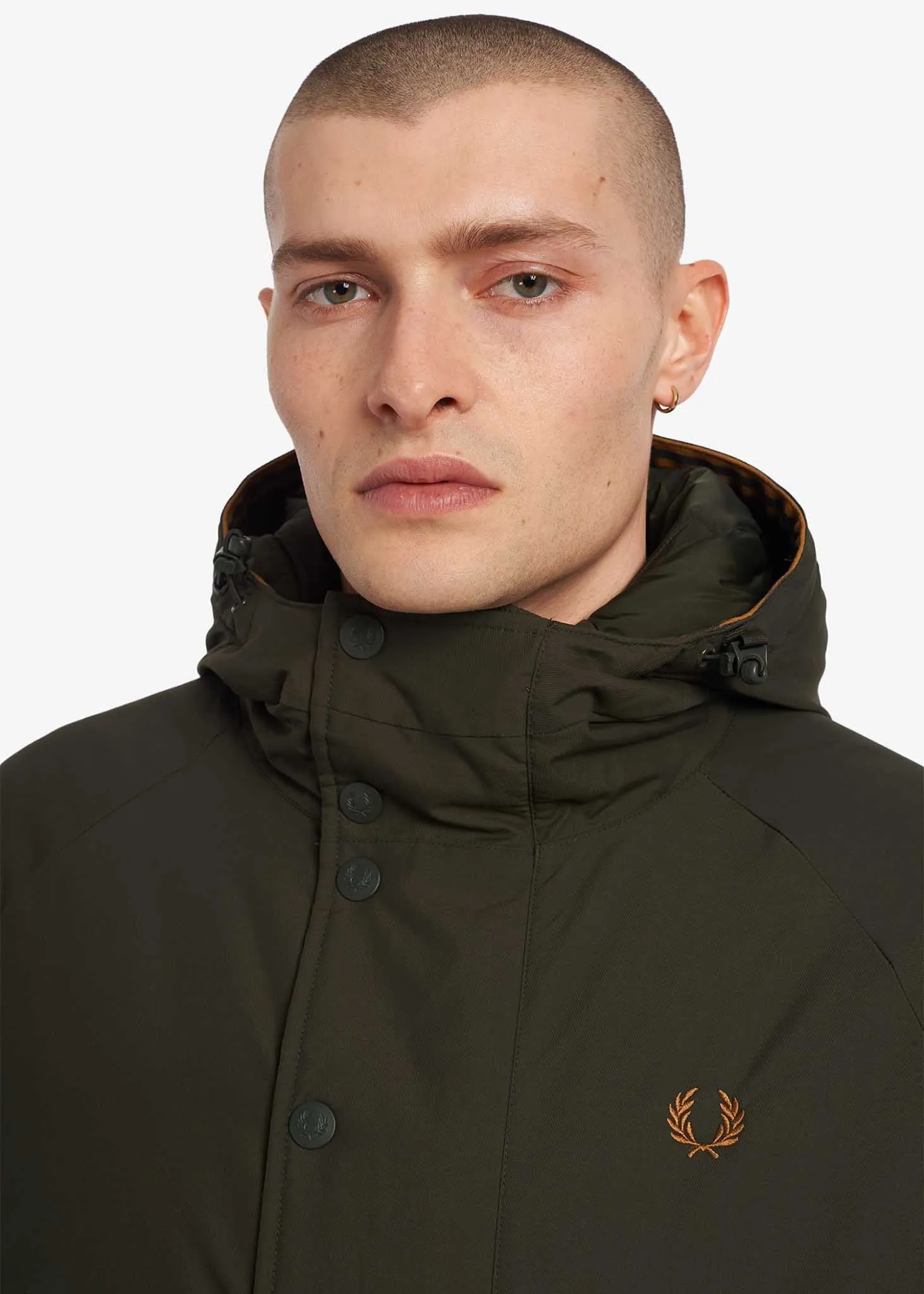 Padded zip-through jacket - hunting green