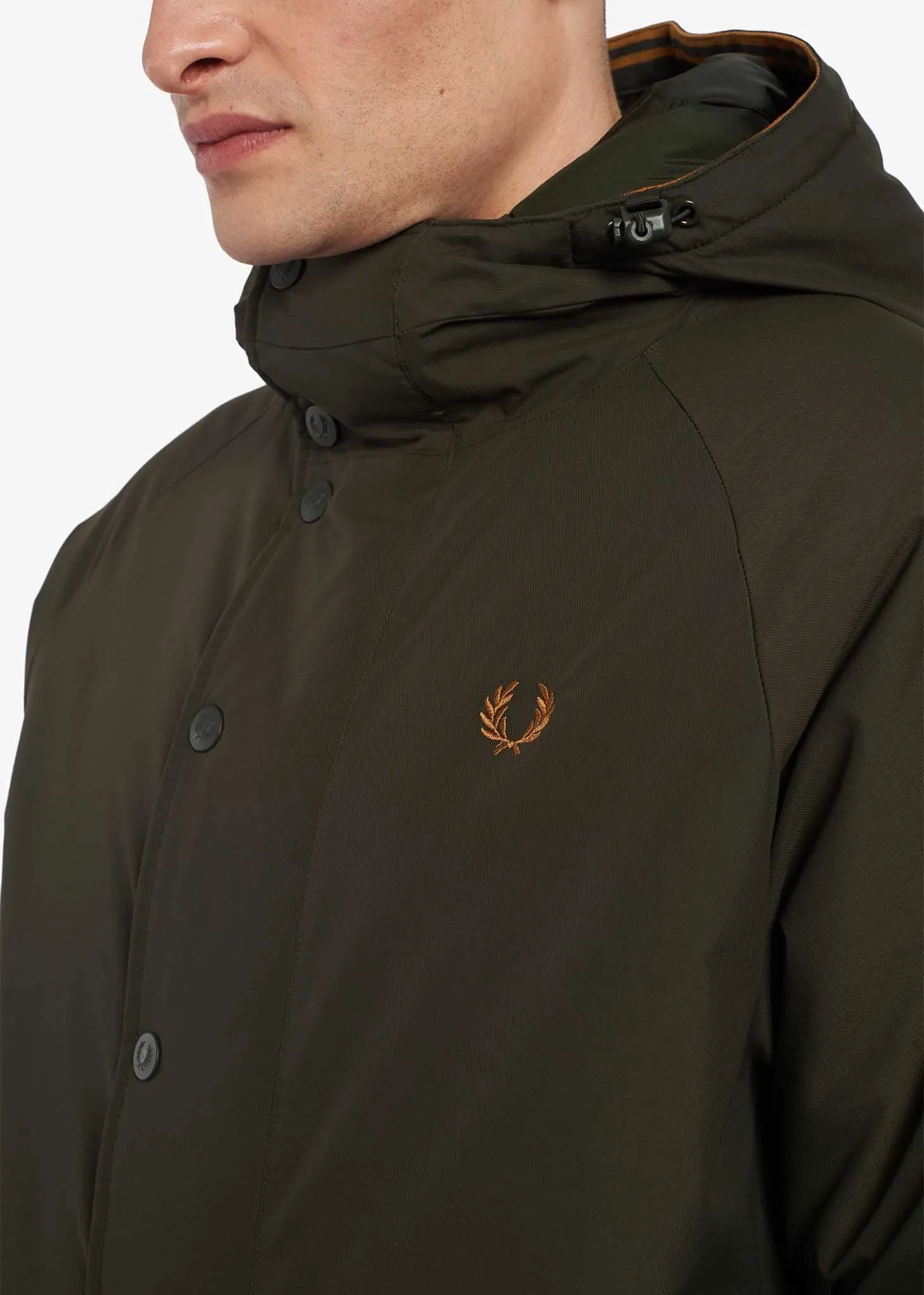 Padded zip-through jacket - hunting green