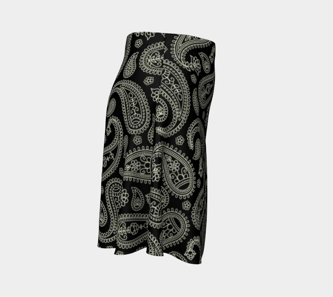 Paisley Peace Flare Skirt