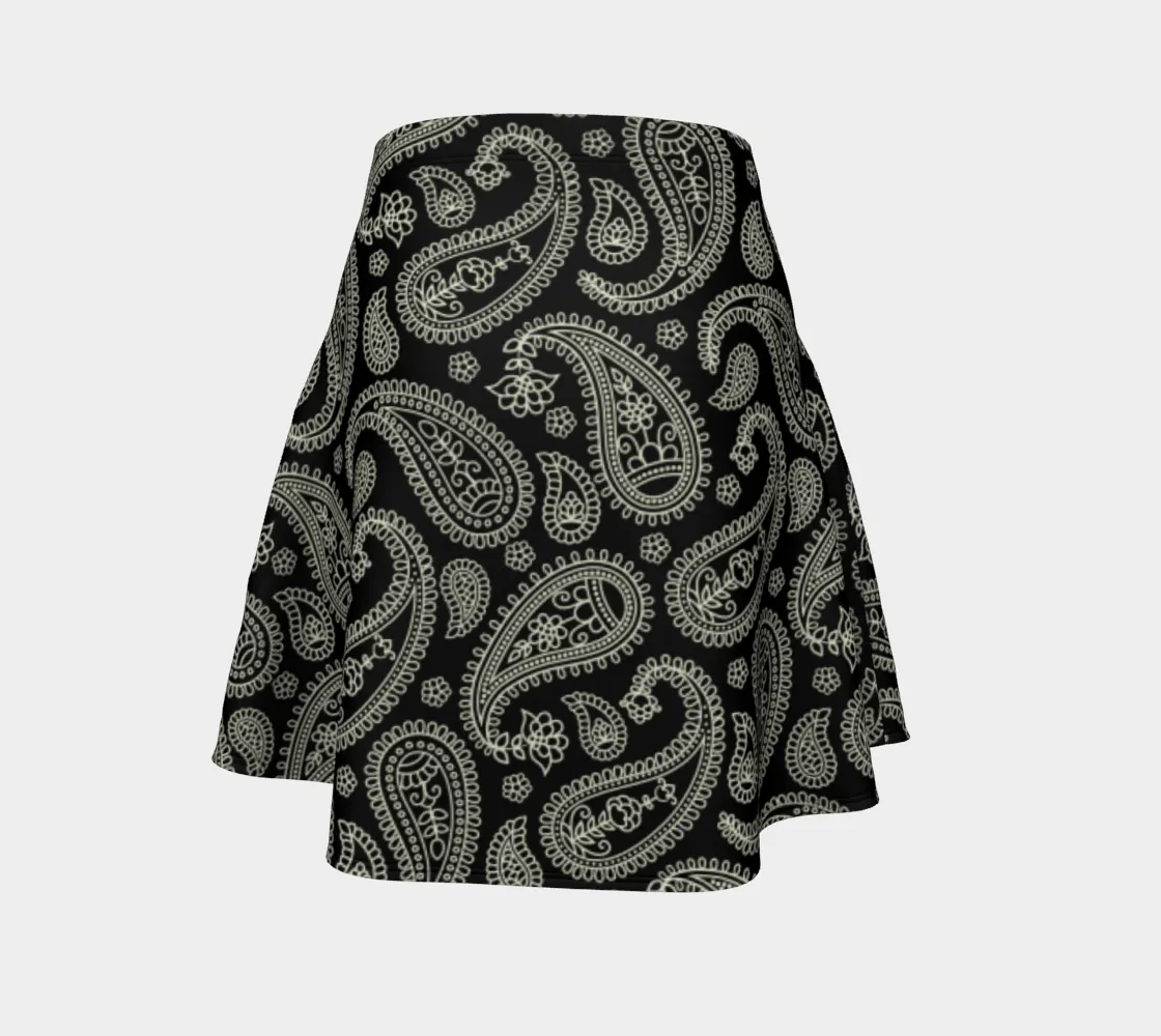 Paisley Peace Flare Skirt