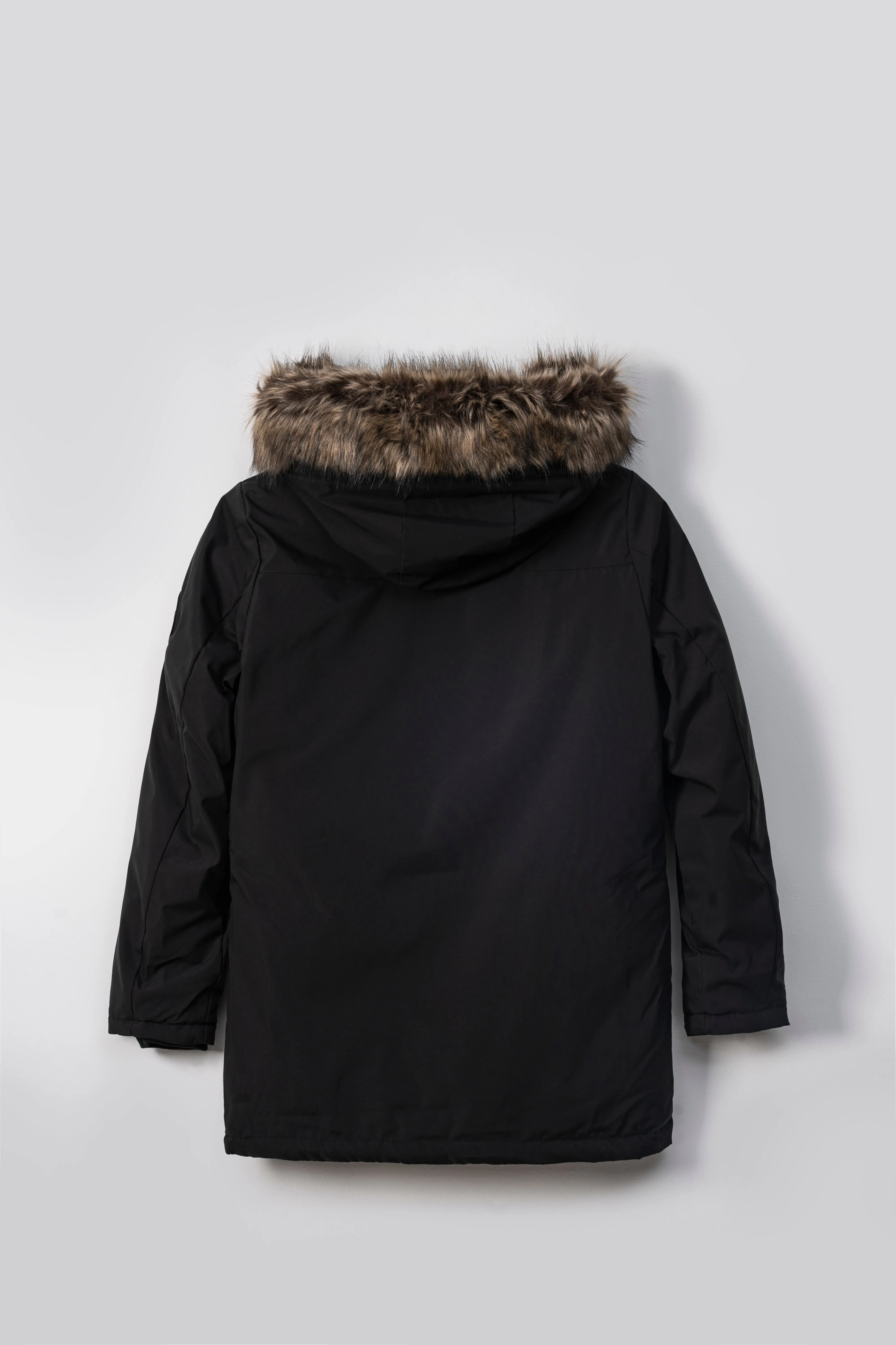 PARKA JACKET FULL SLEEVE BLACK