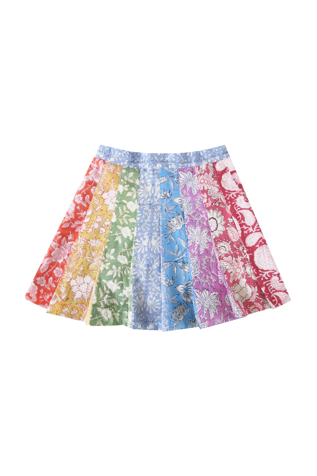 Patchwork Mini Skirt