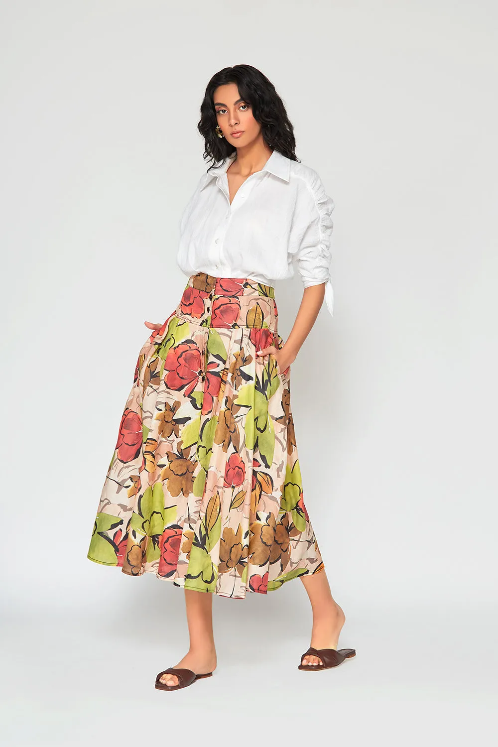 Patricia Printed Long Skirt