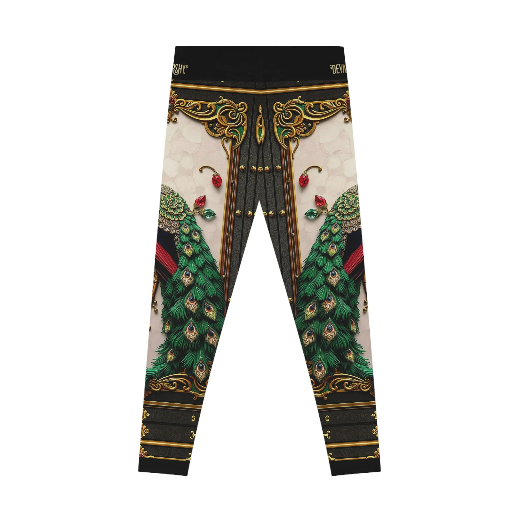 Peacock Leggings Women Casual Wear Peacock Print Leggings Best Gift For Peacock Lovers Spandex Leggings | X3505