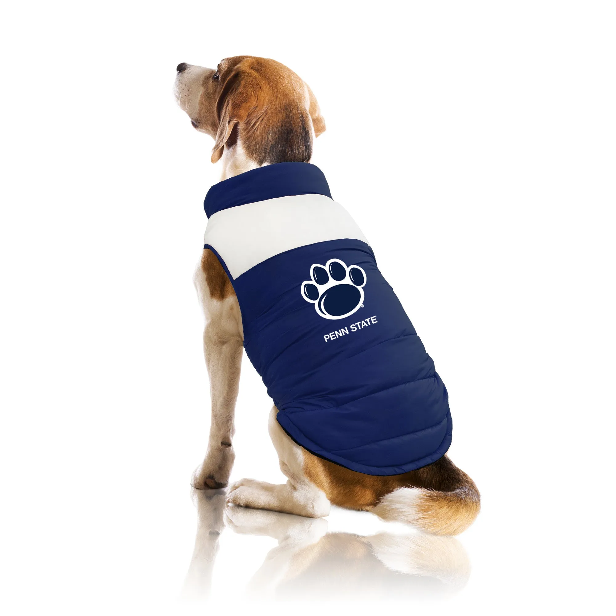 Penn State University Pet Parka Puff Vest