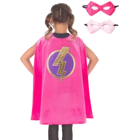 Pink Hero Cape & Mask Set