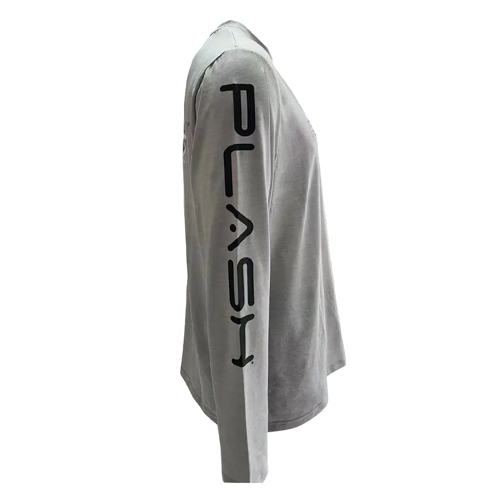 PLASH | Performance LS Fishing Shirts | Light Gray