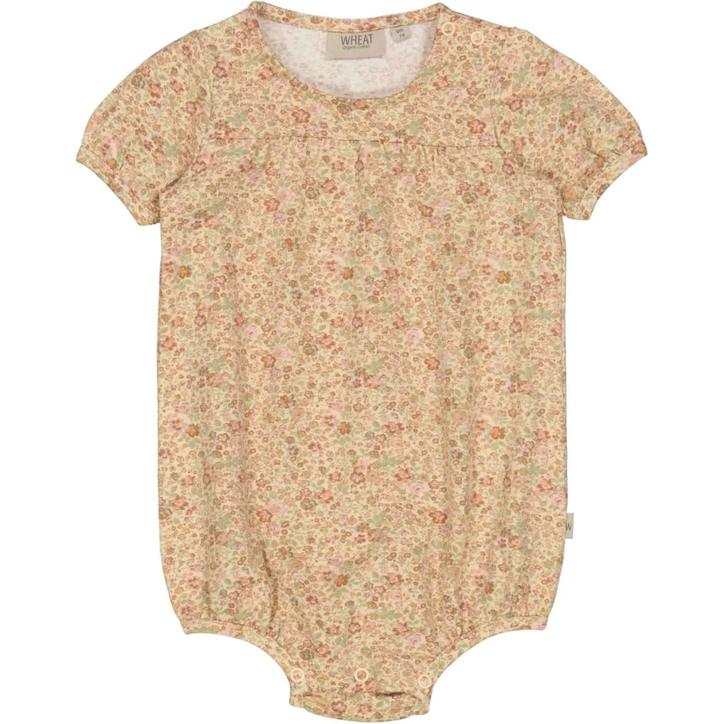 Playsuit Vilja - barely beige small flowers