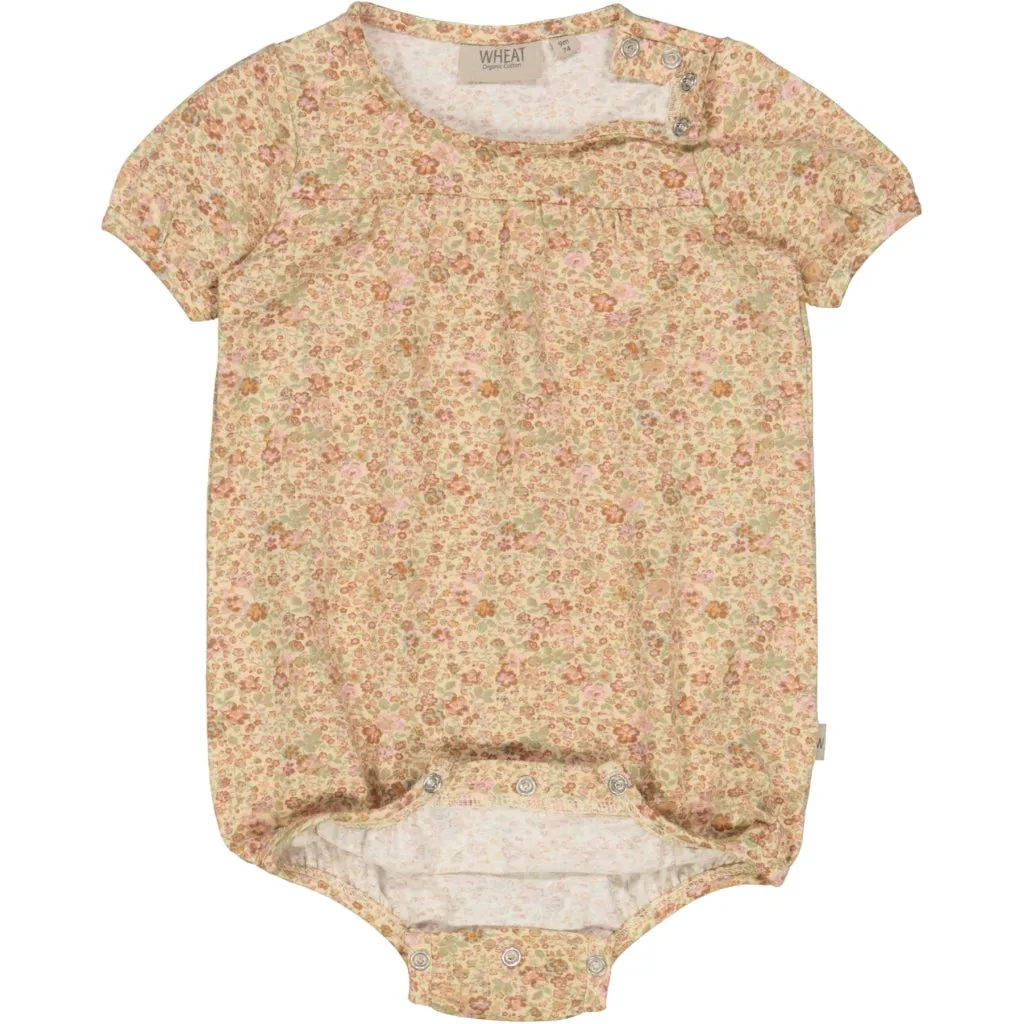 Playsuit Vilja - barely beige small flowers