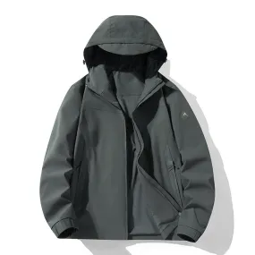 Plus Size Shell Jacket Windproof Waterproof Mountaineering Suit Coat