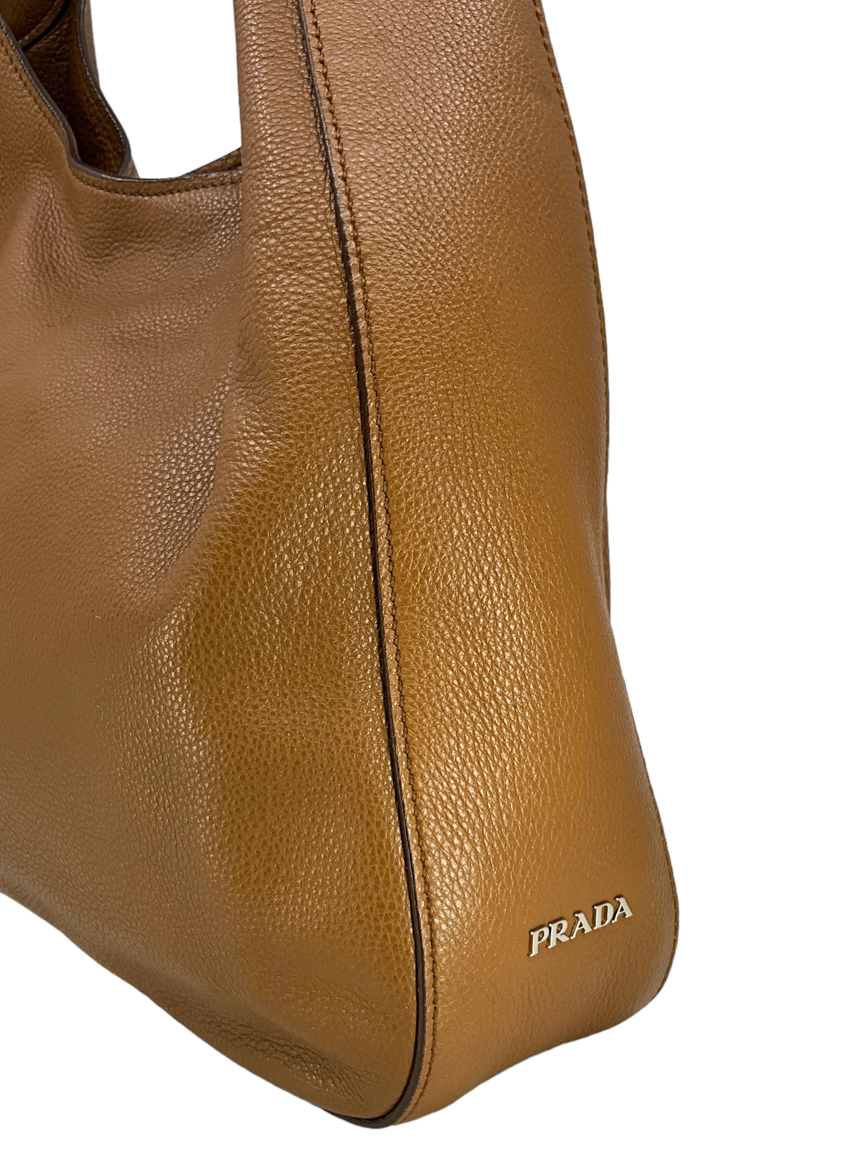 PRADA Vitello Corsica Pocket Hobo Bag