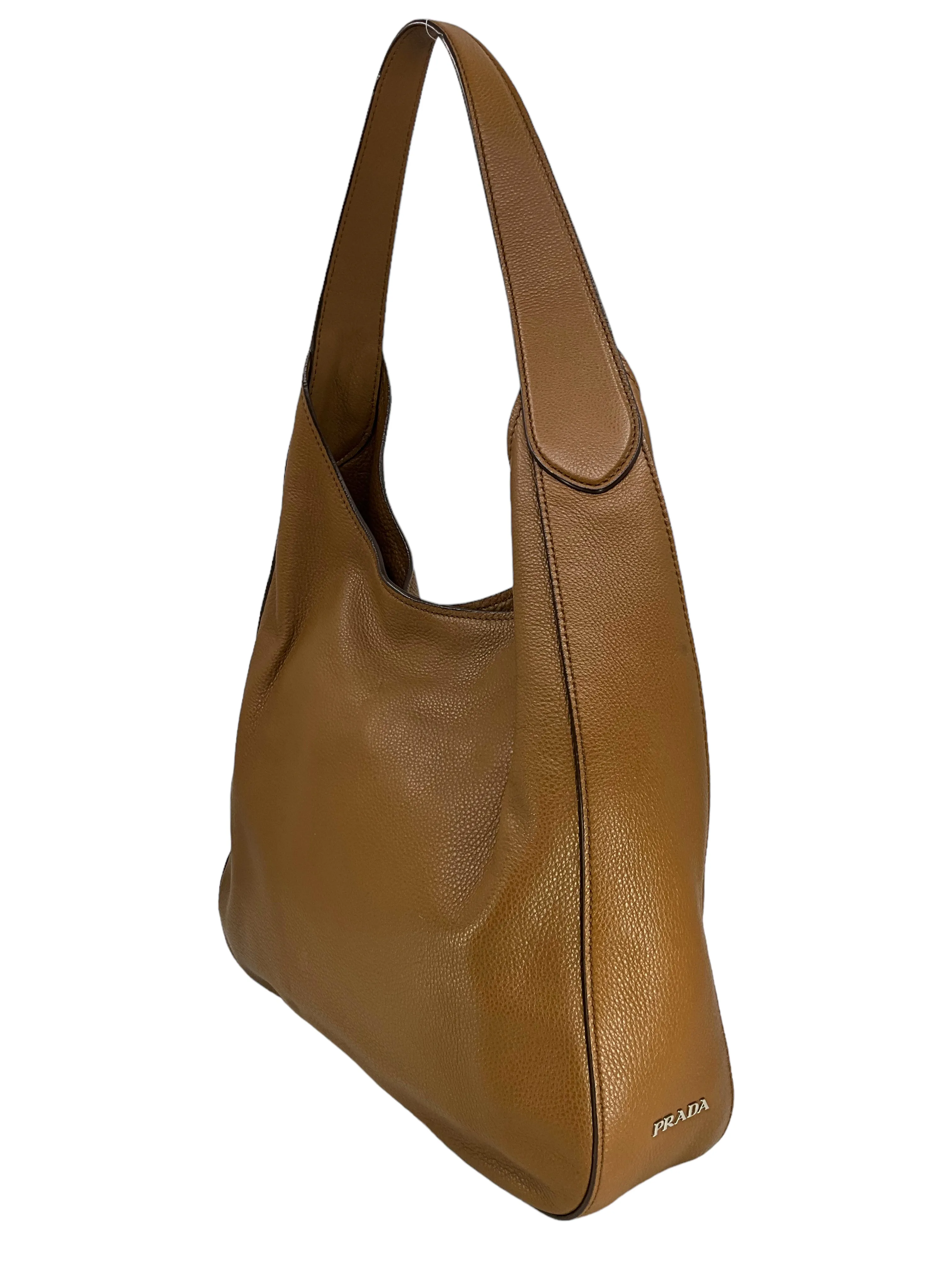 PRADA Vitello Corsica Pocket Hobo Bag