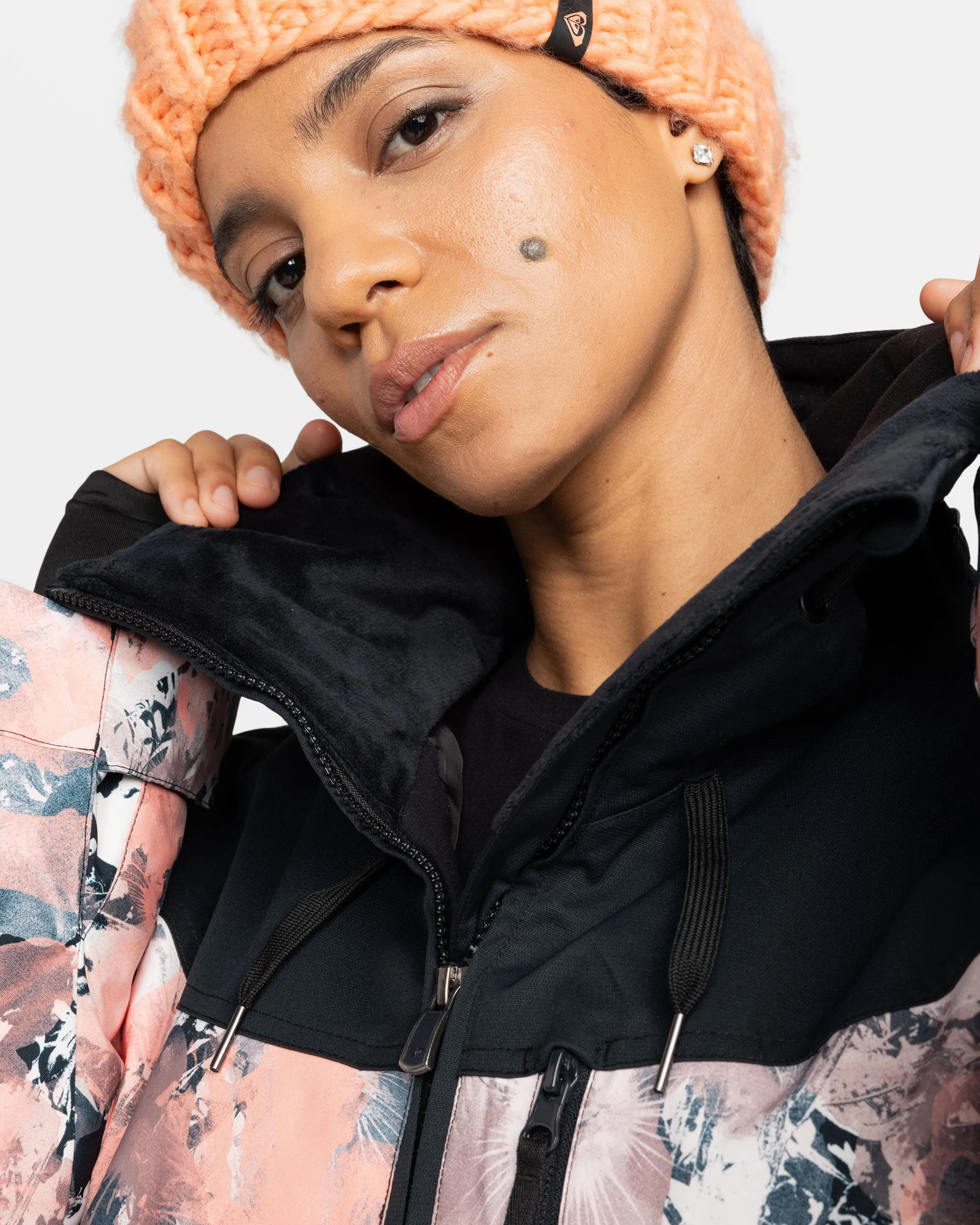 Presence Parka Snow Jacket - Peach Pink Dreamy Picture