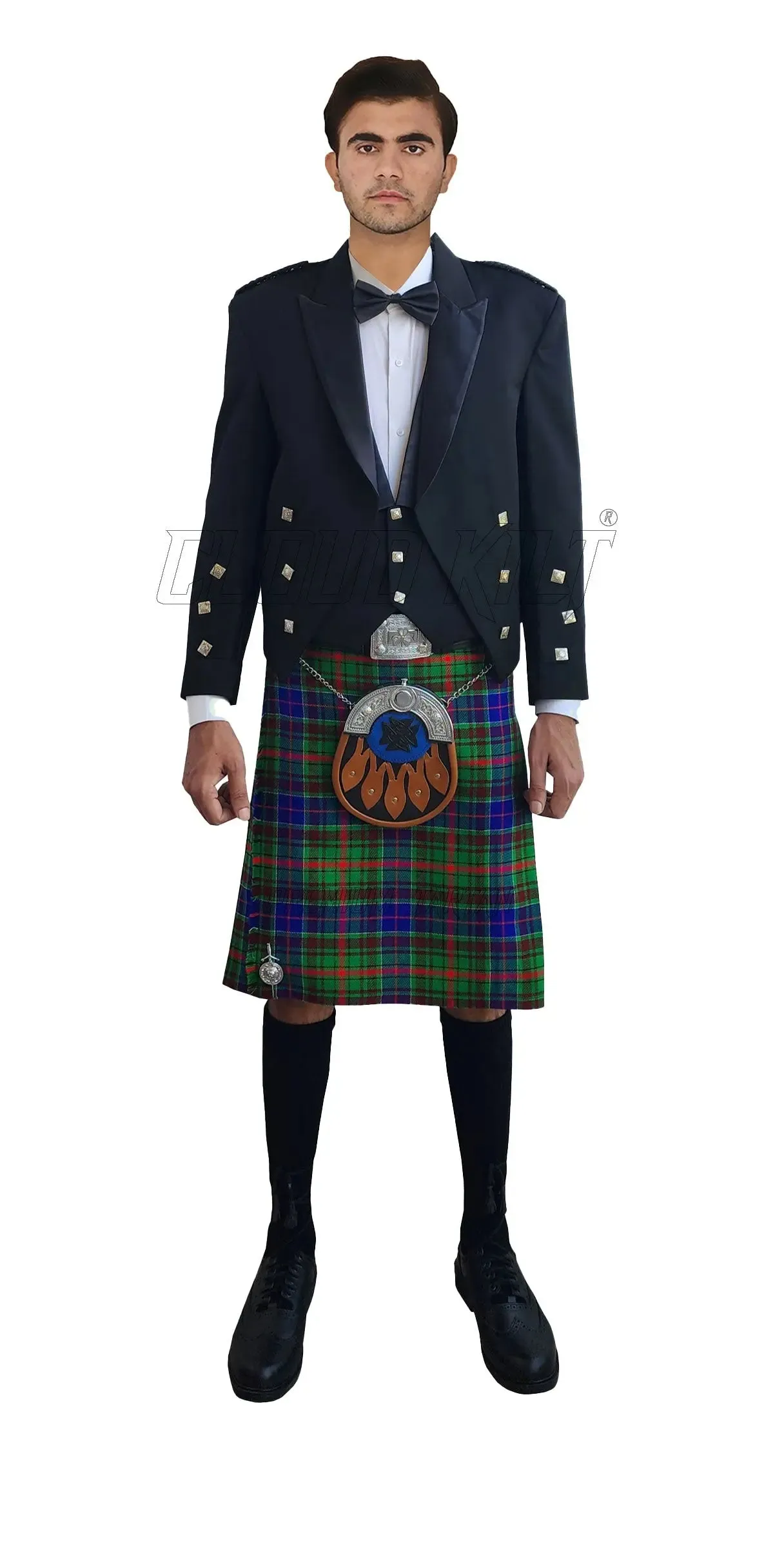 Prince Charlie Kilt Outfit With Clan Adam Tartan Kilt