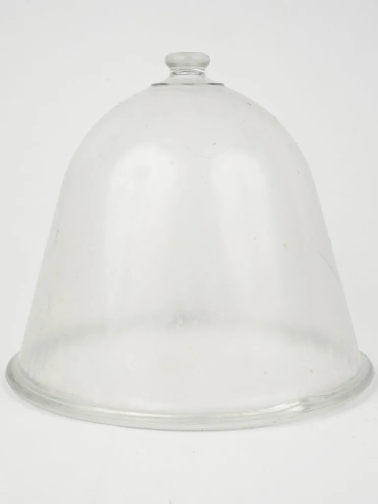 "Cloche à Melon" Antique French glass bell 15¾"