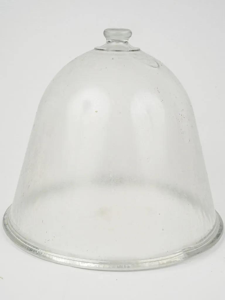 "Cloche à Melon" Antique French glass bell 15¾"