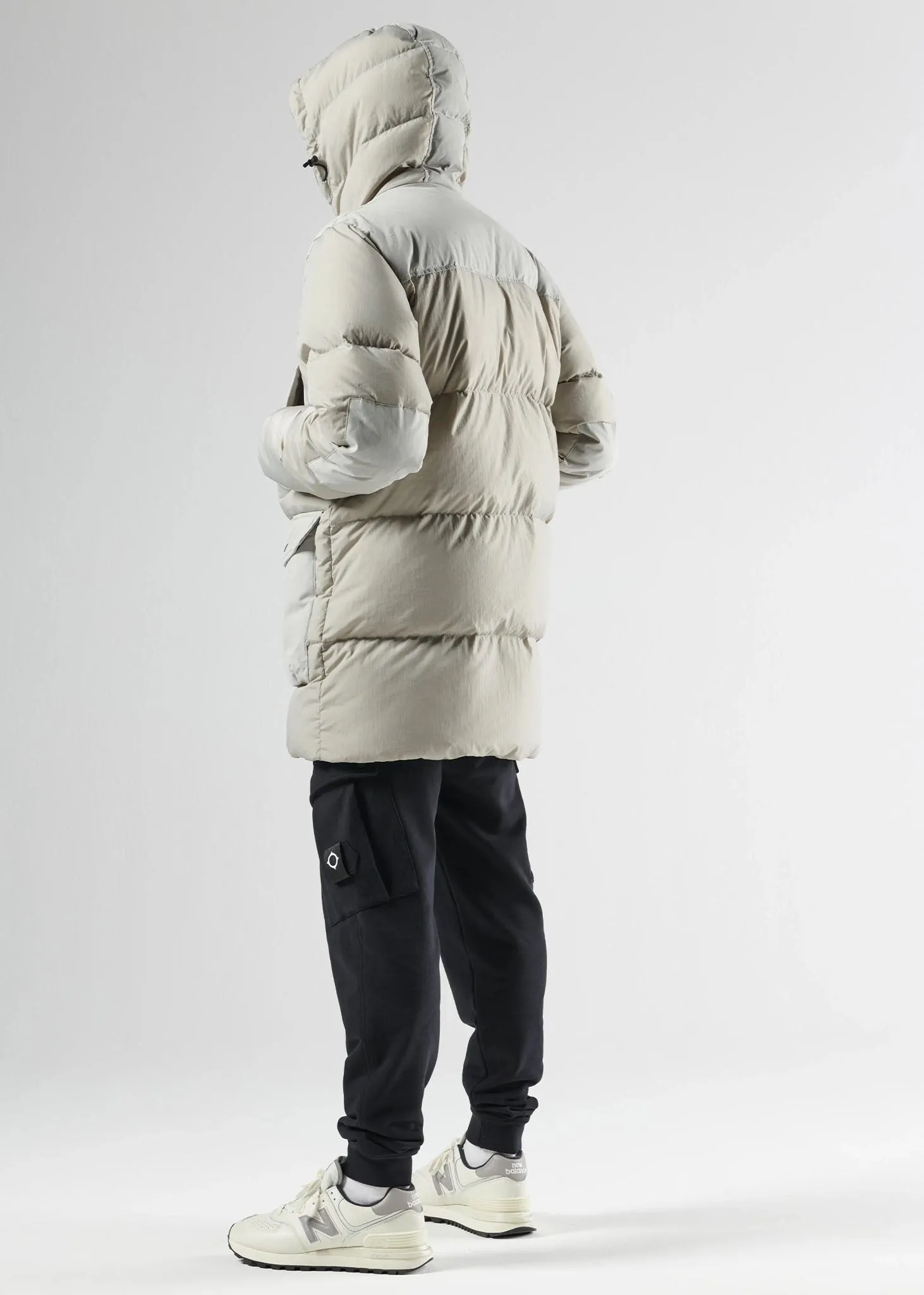 Recoil down coat parka - sedona grey