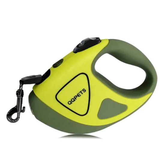 Retractable Dog Leash with Bright LED Flashlight