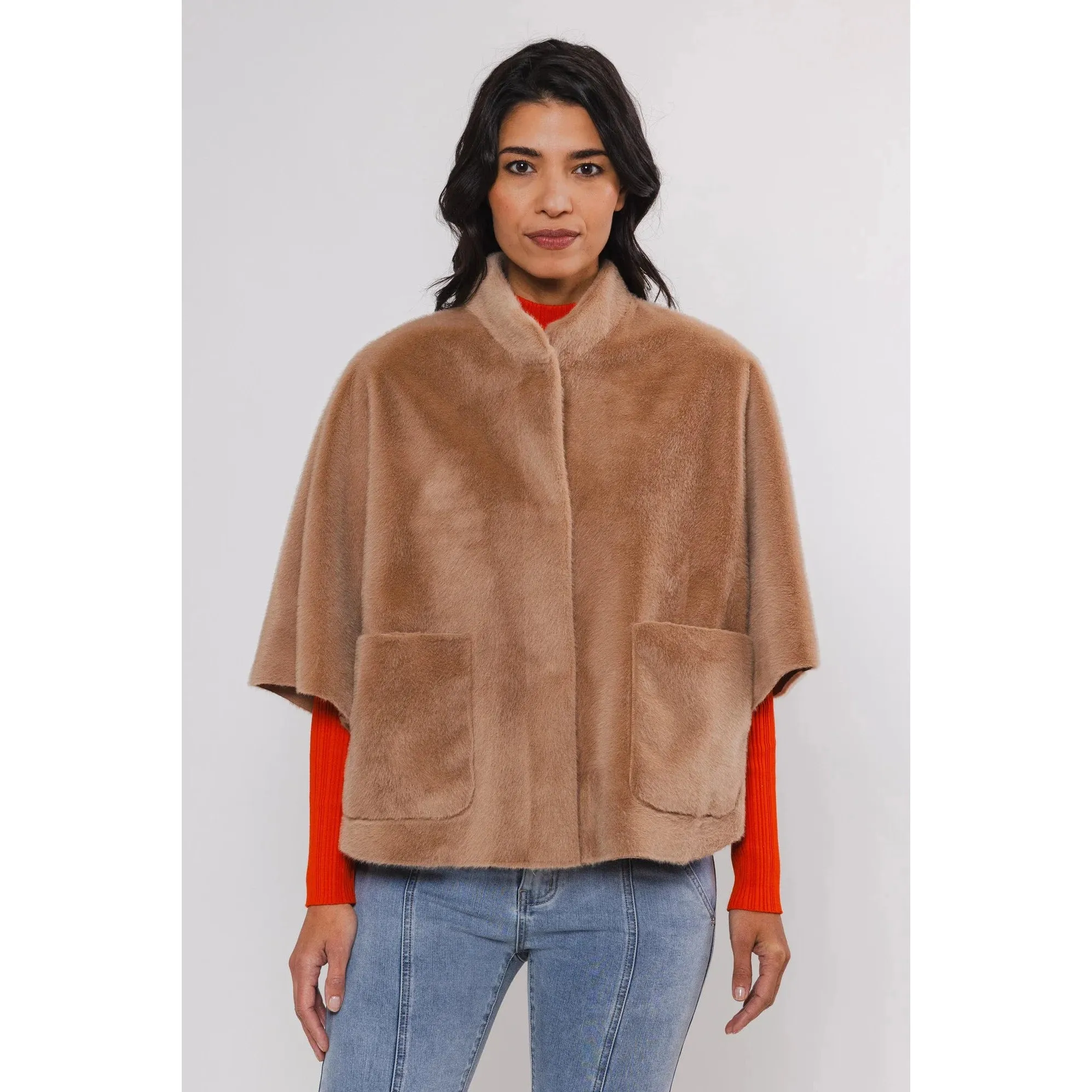 Rino & Pelle Dewi Faux Fur Cape