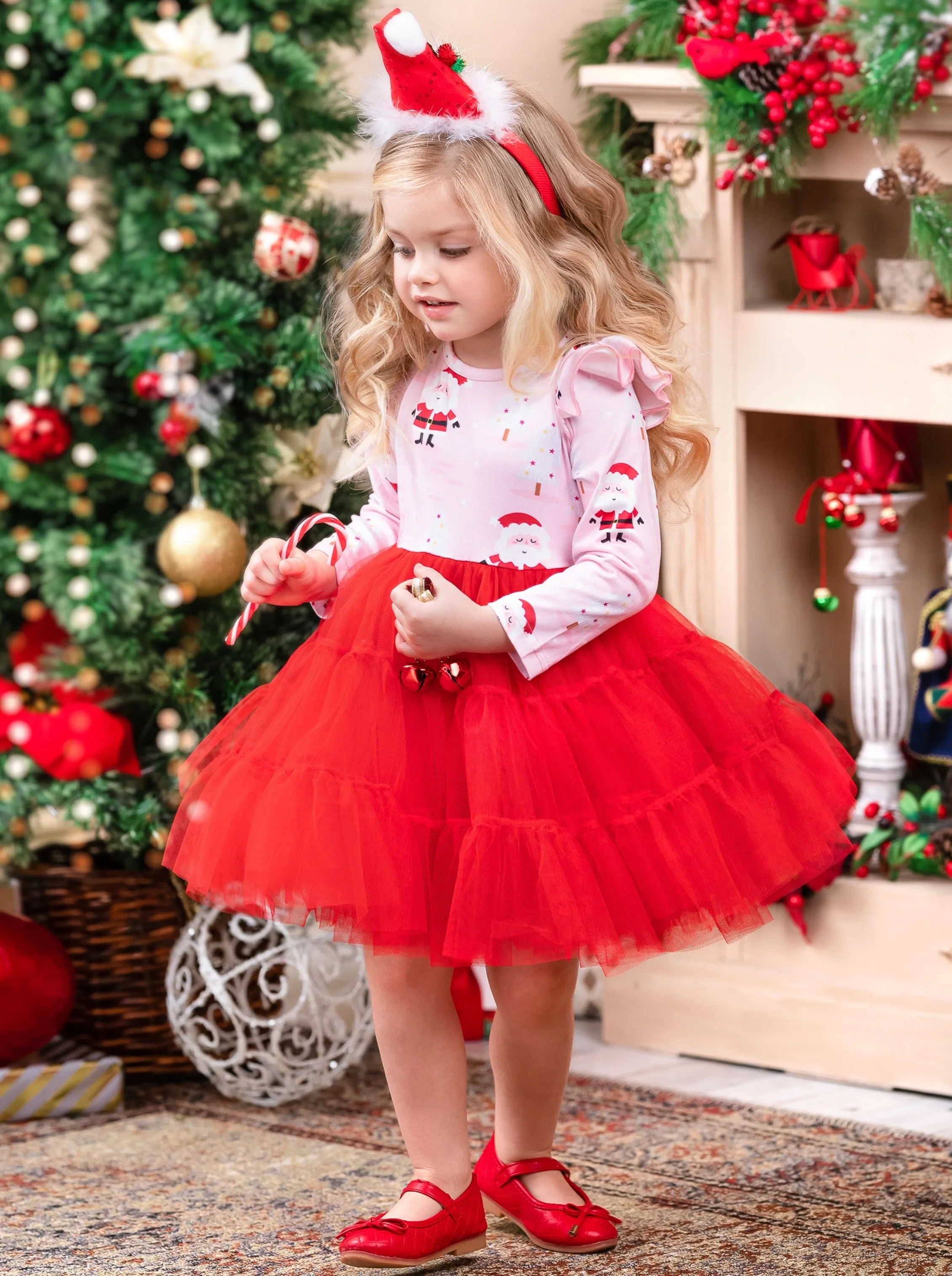 Santa Snow Day Tutu Dress