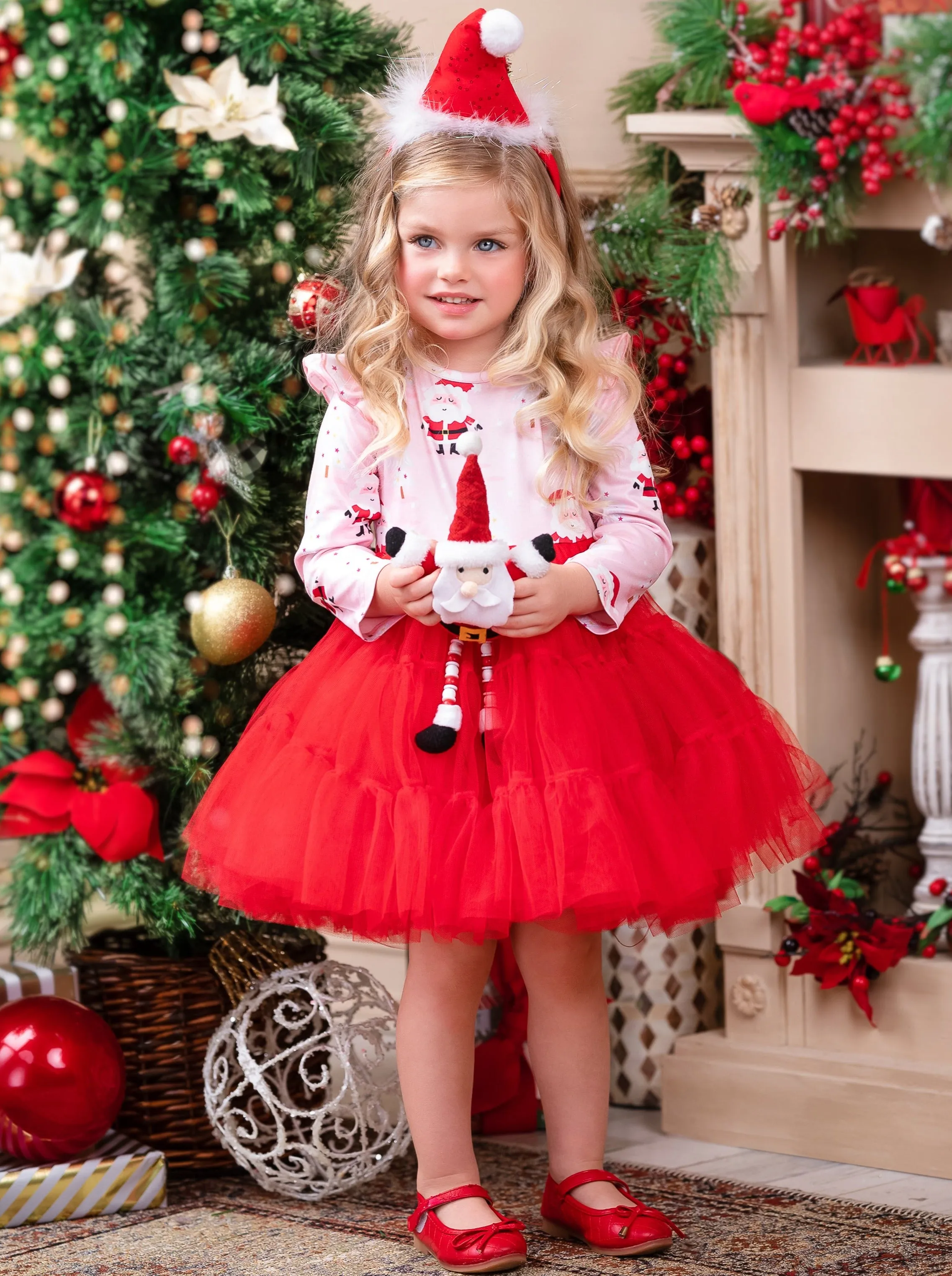 Santa Snow Day Tutu Dress