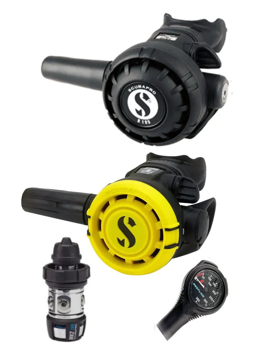 Scubapro Regulator Set: MK2 Evo   R195   R Series Octopus   Free SPG