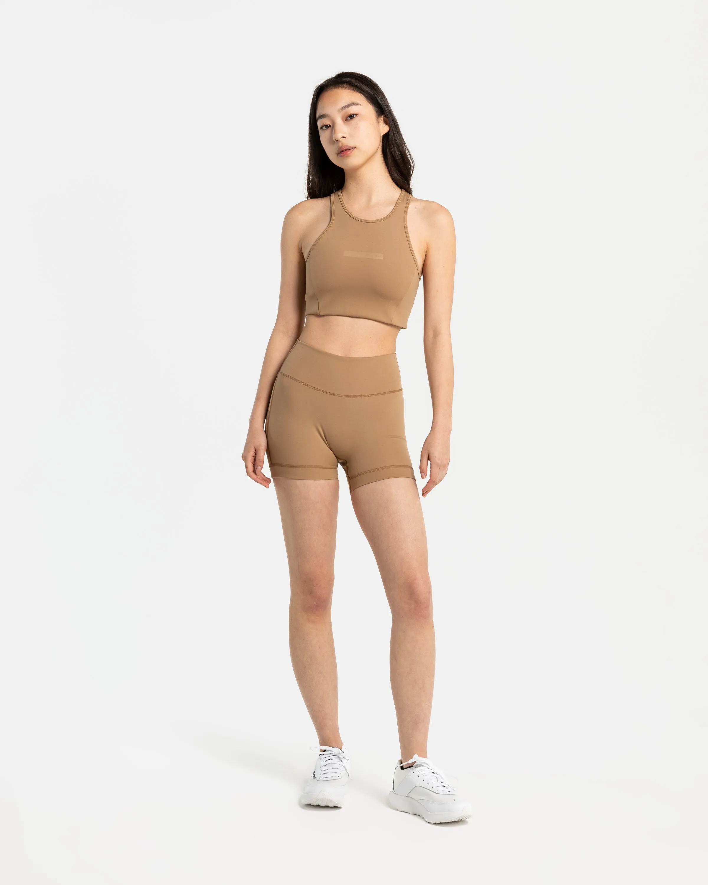 Shala Yoga Short Tights in Sand