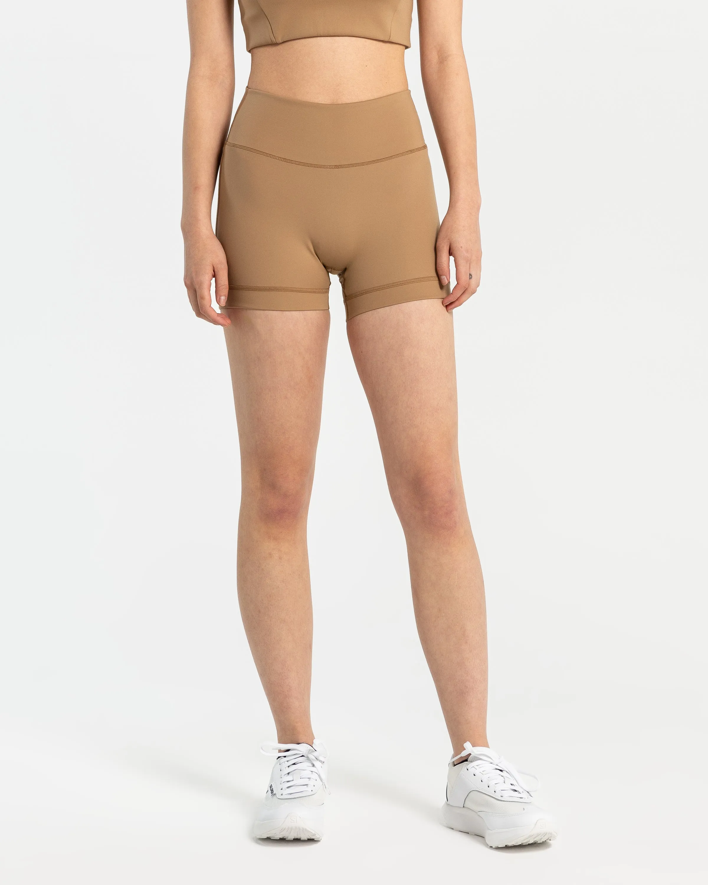 Shala Yoga Short Tights in Sand