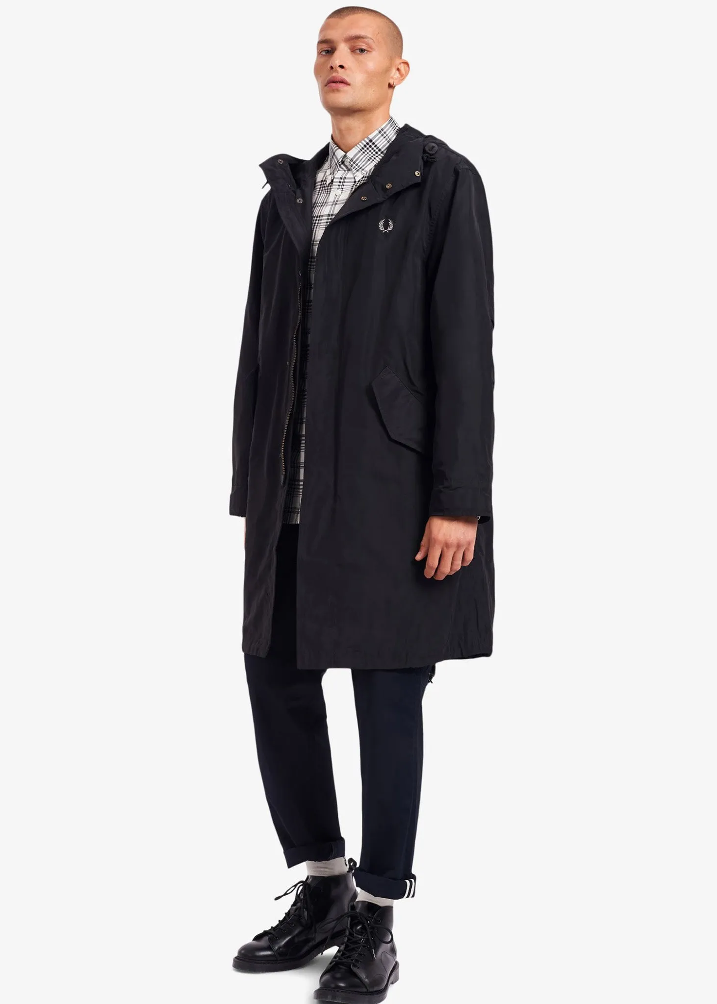 Shell parka - black