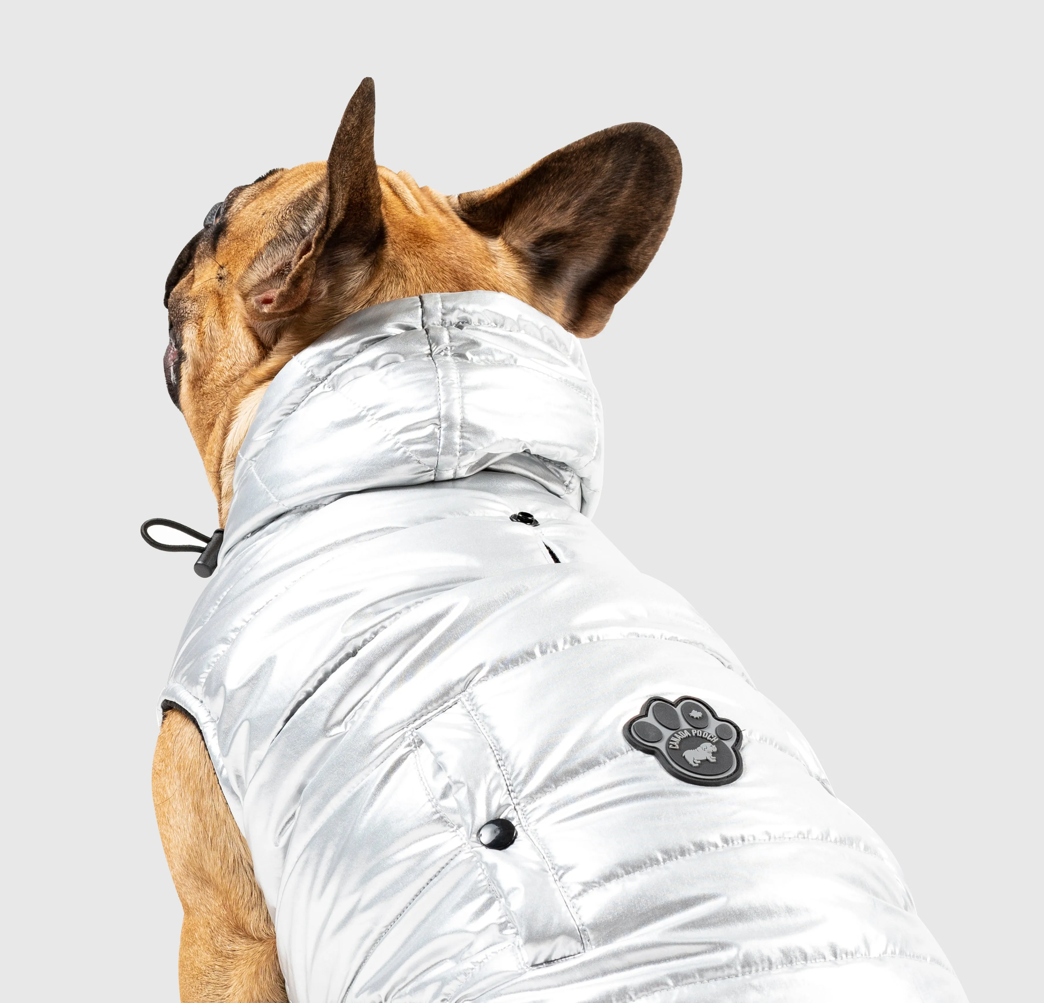 Shiny Puffer Vest in Silver (FINAL SALE)