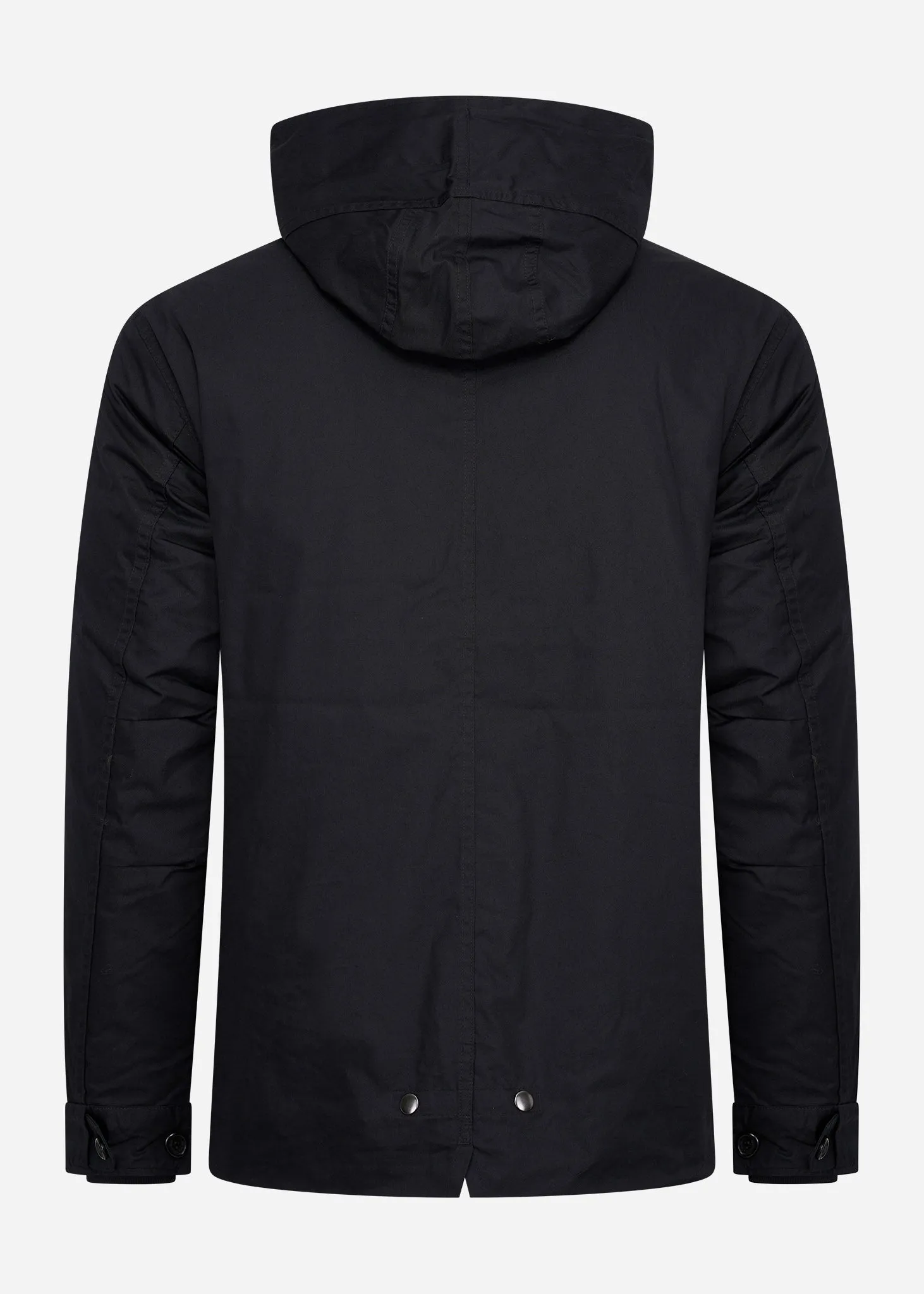 Short padded parka - black