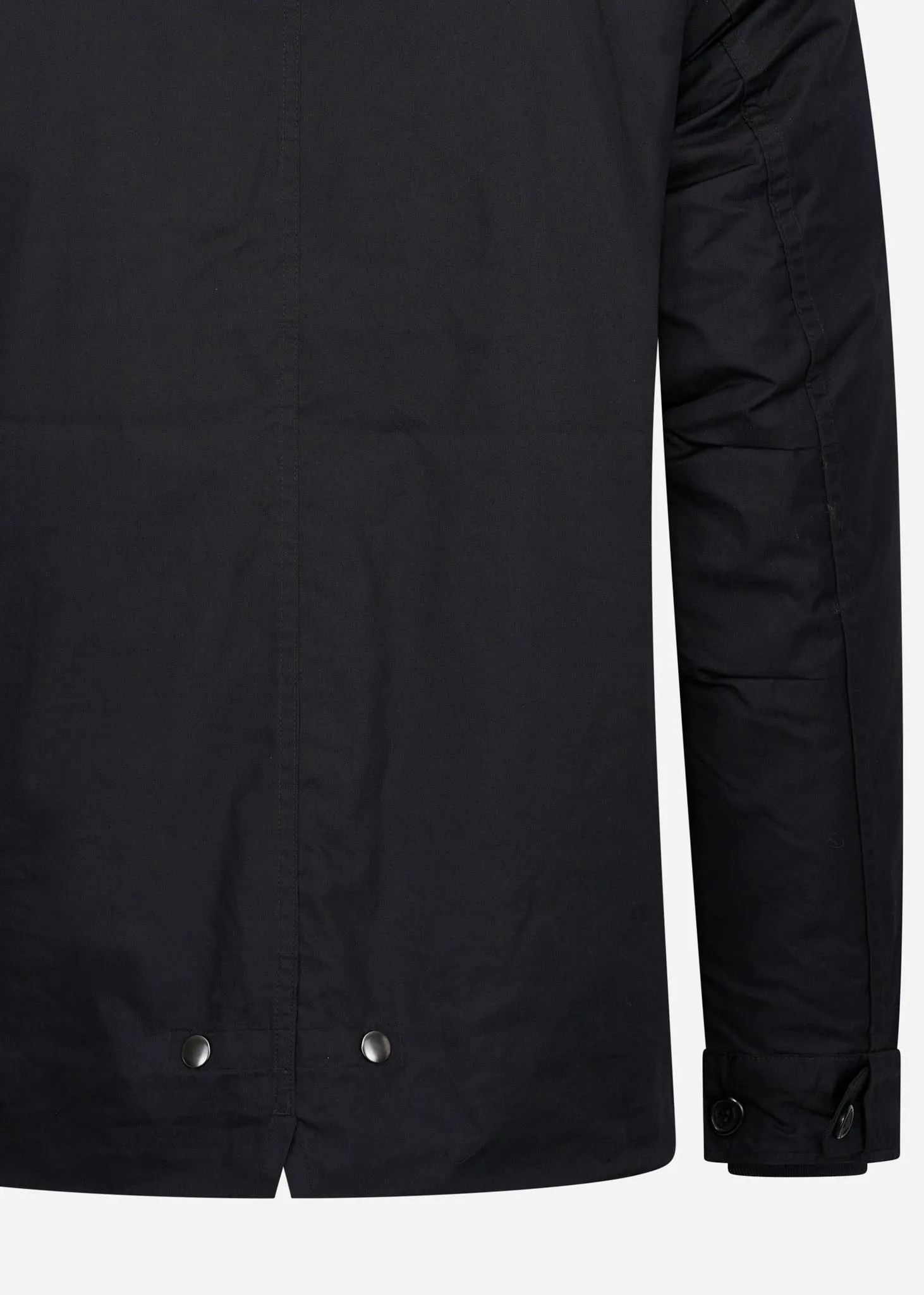 Short padded parka - black