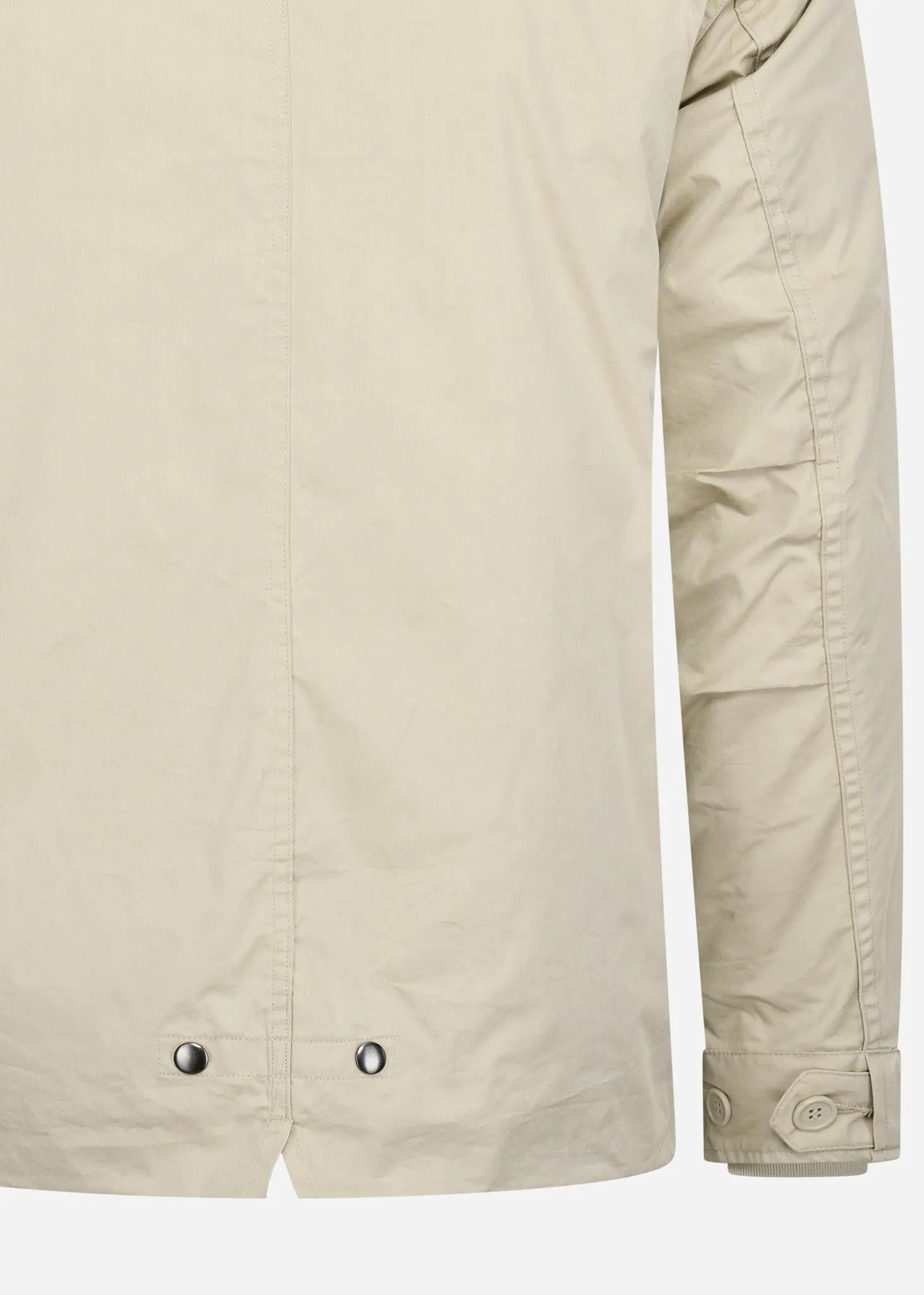 Short padded parka - light oyster