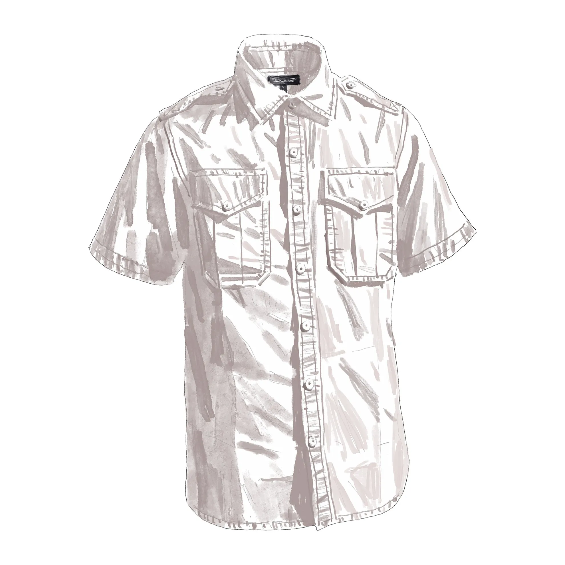 Short Sleeve Officer & Gentleman Field Shirt