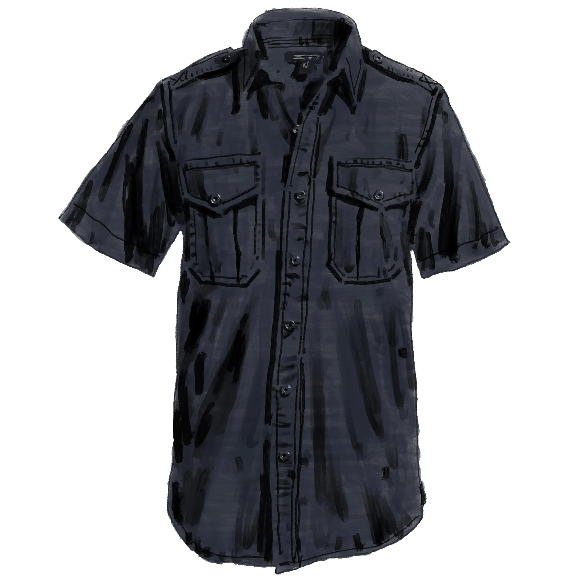 Short Sleeve Officer & Gentleman Field Shirt