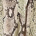 Snake Print Boat Neck Hanky Hem Short Dress