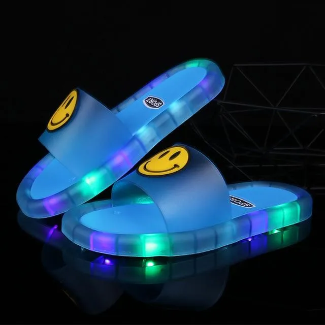 Sparkling Led Kids Slippers