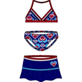 SPEEDO Americana 2-Piece Bikini w/Skirt