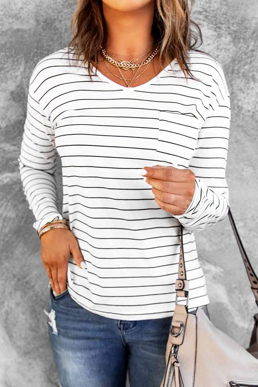 Striped Long Sleeve T-Shirt