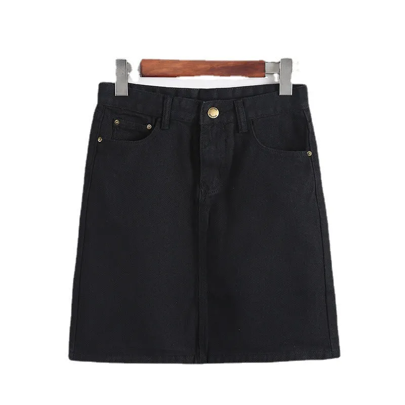 Stylish Summer Women's High Waist Denim Skirt – A-Line, Mini, Retro & Sexy