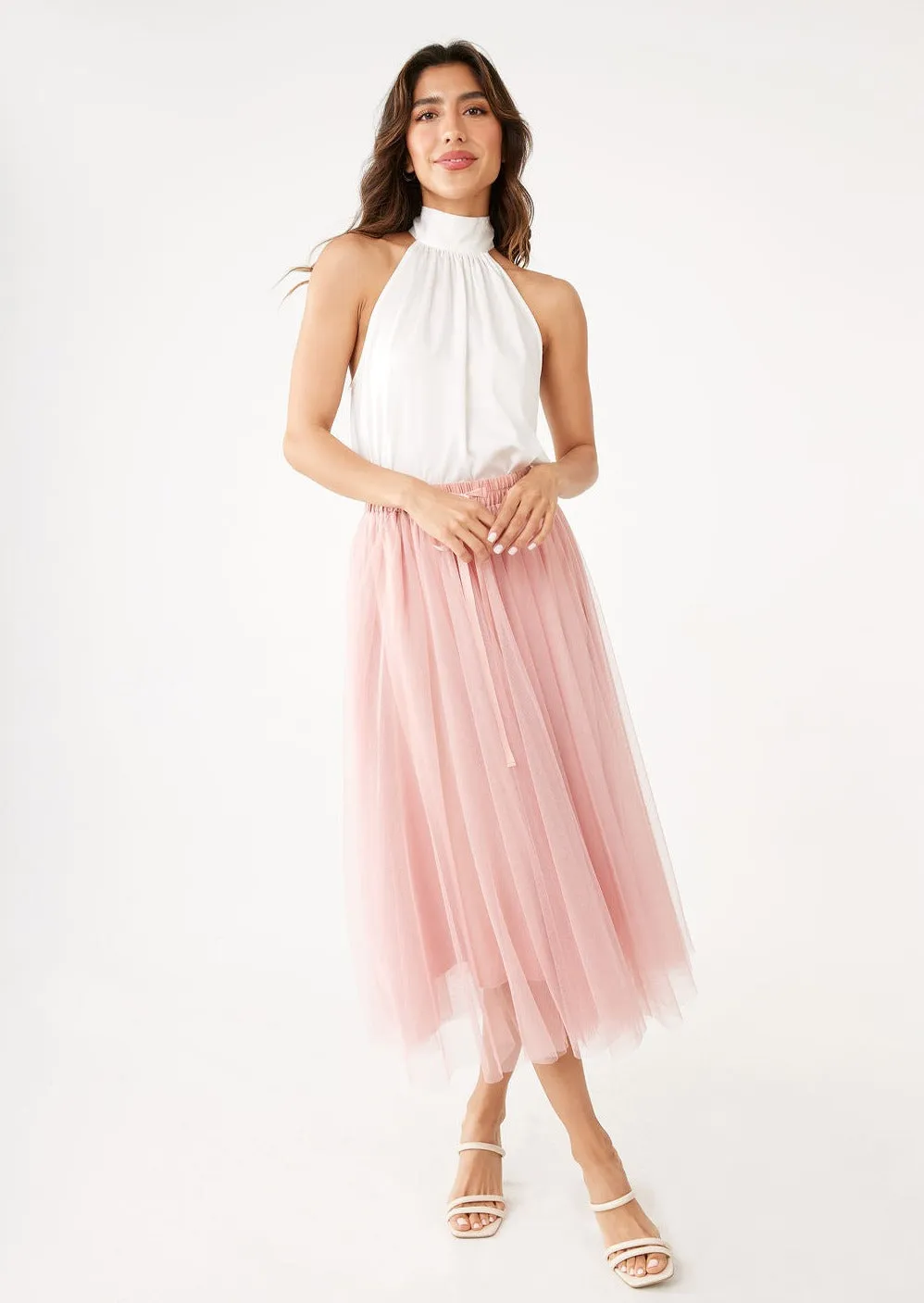 Sue Skirt Blush Tulle