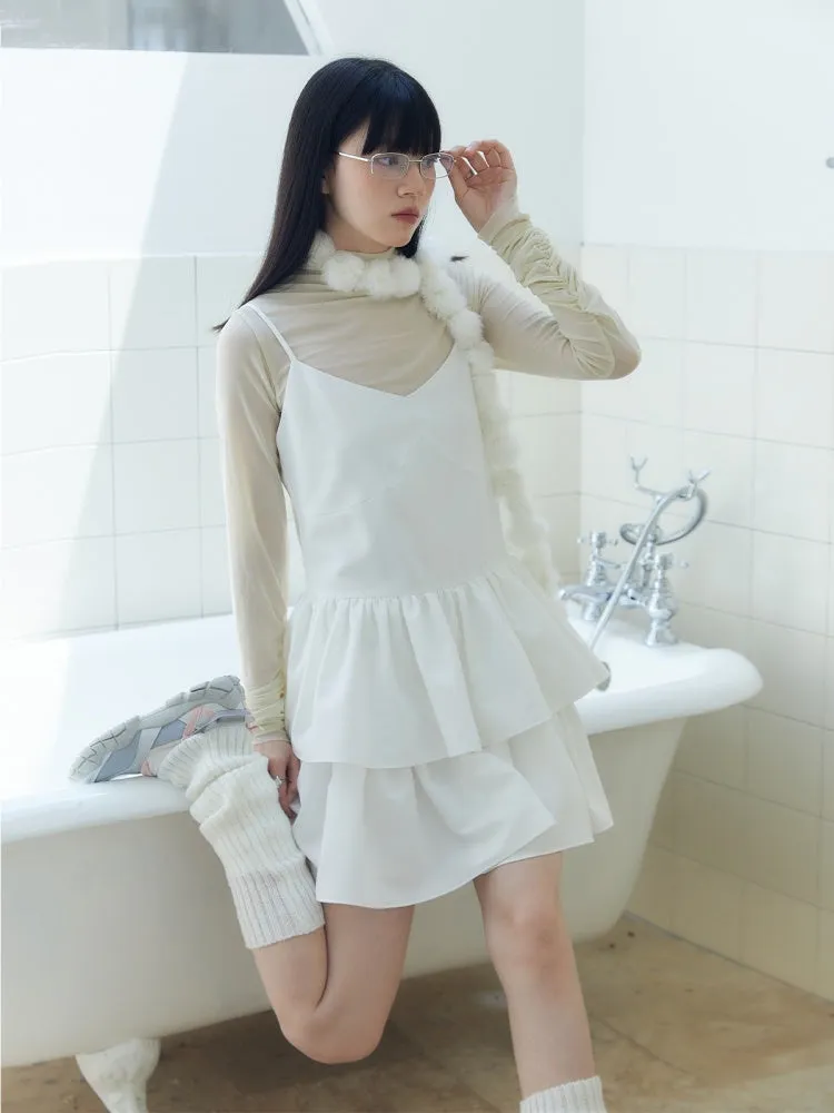 Suspender Layered Cake Skirt Dress【s0000003574】