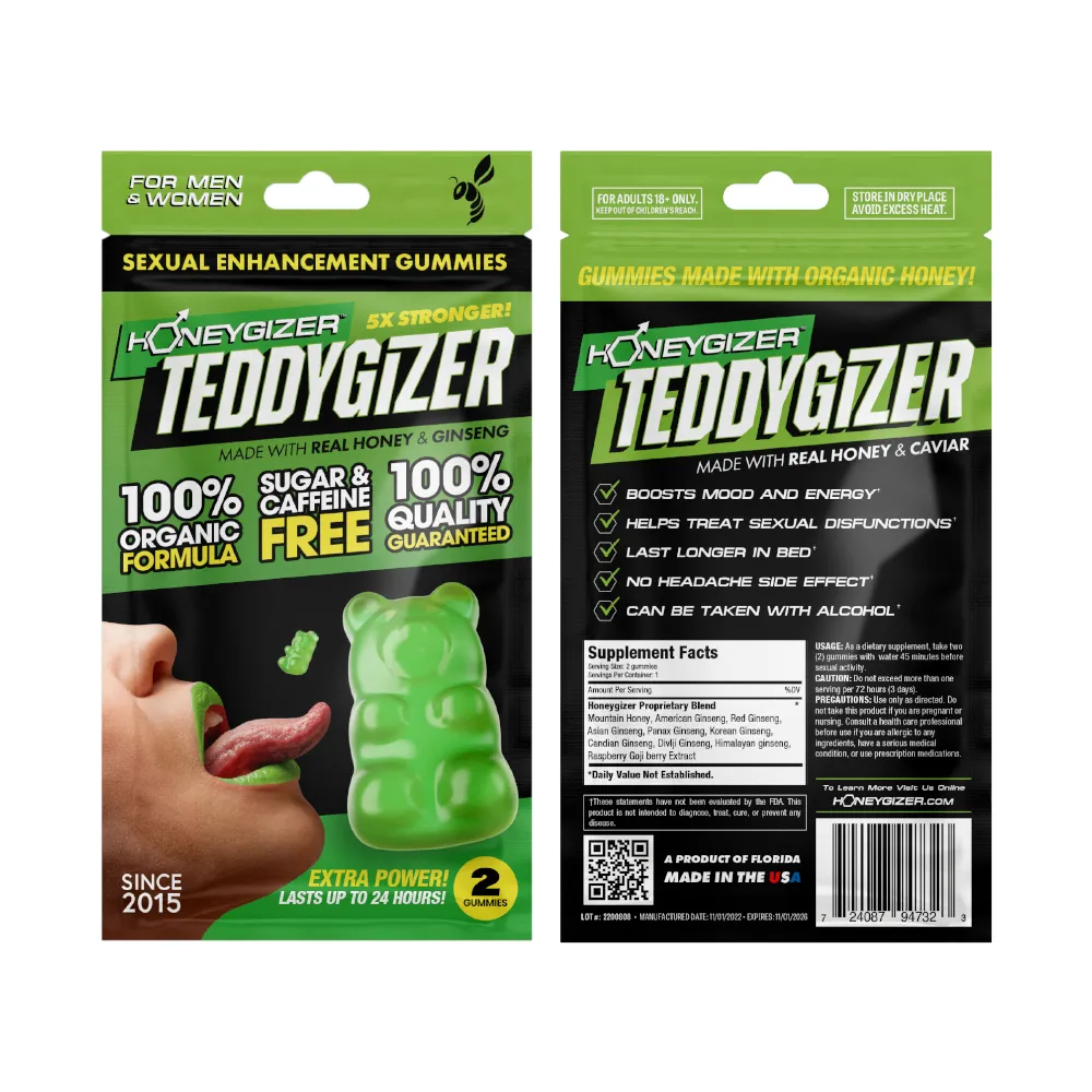 TEDDYGIZER Male Sexual Enhancement Gummy - Real Honey & Ginseng (24 ct.)