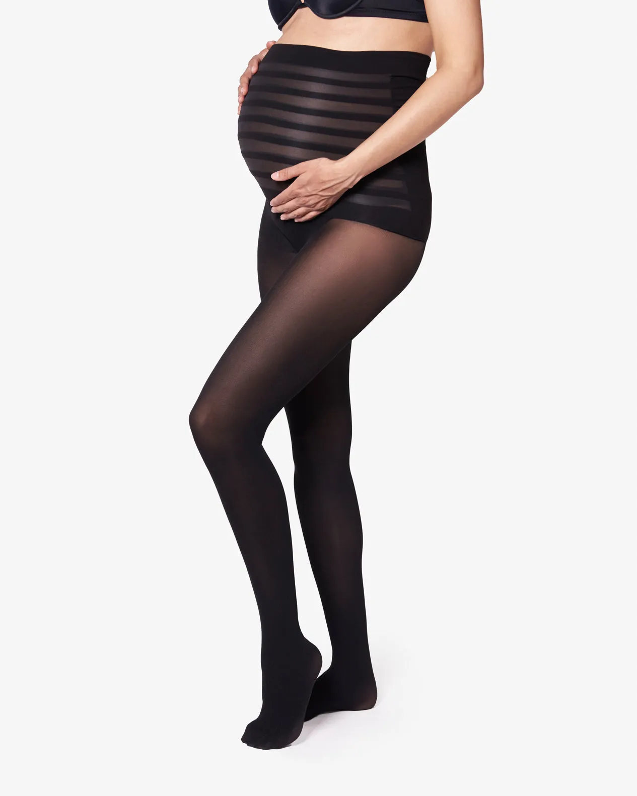 The Bump Seamless Maternity Tights 40 Denier Black