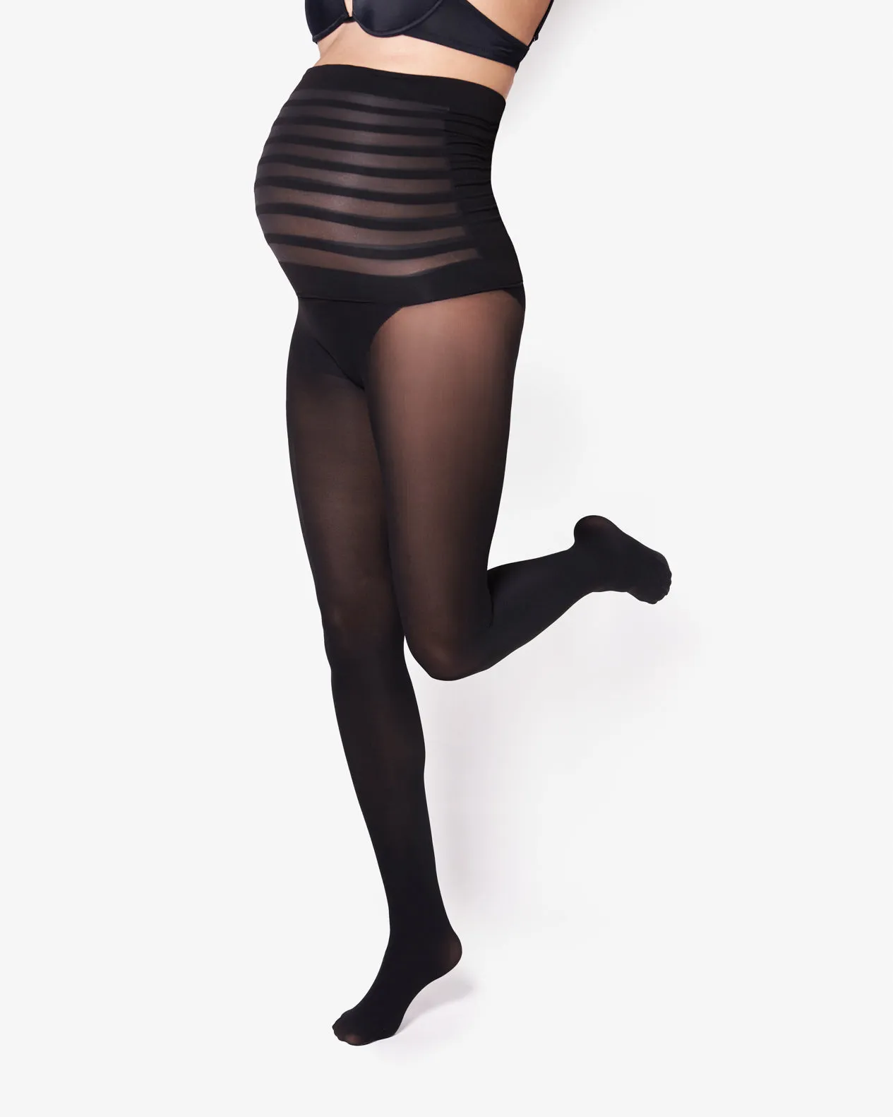 The Bump Seamless Maternity Tights 40 Denier Black