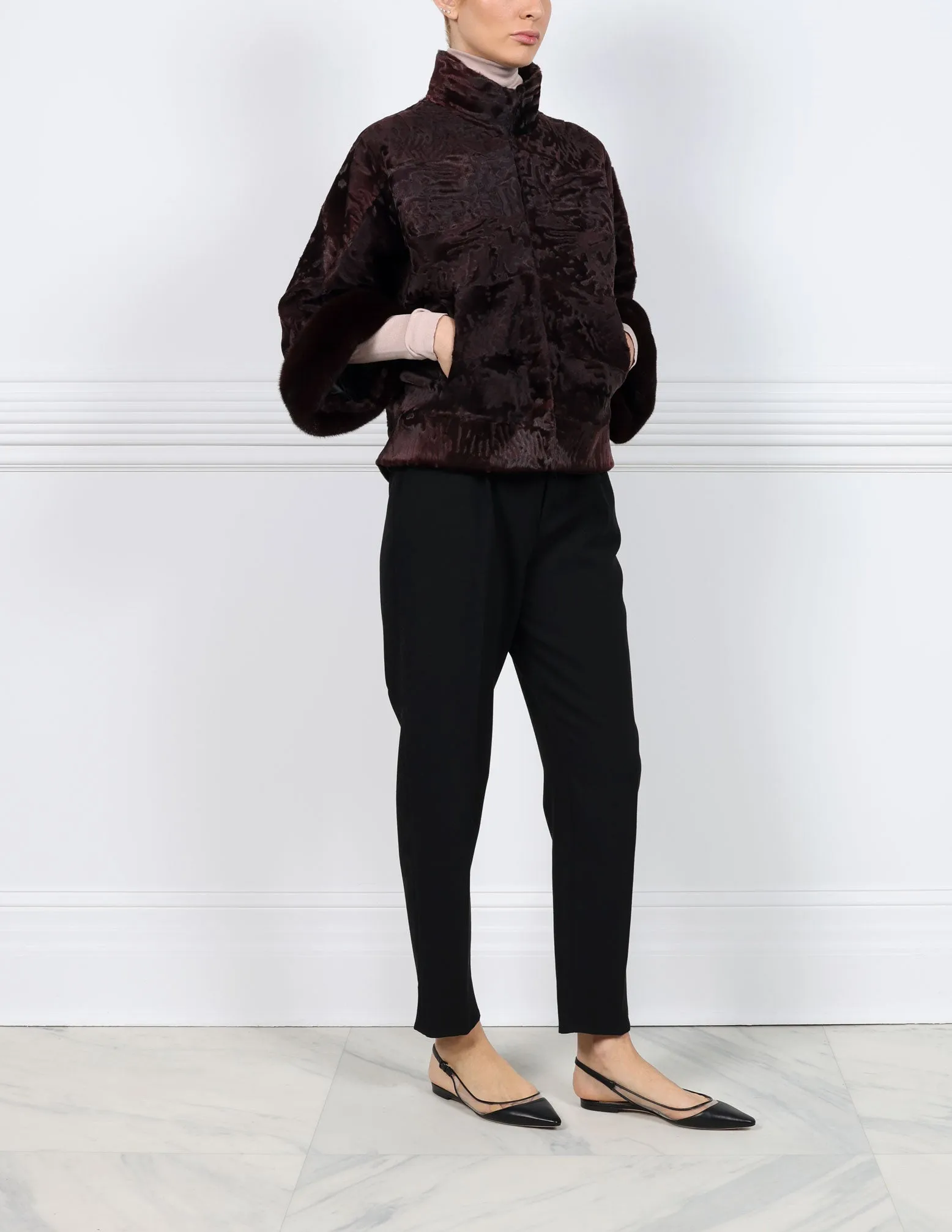 The Chrissy Lamb Jacket with Mink Fur Trim